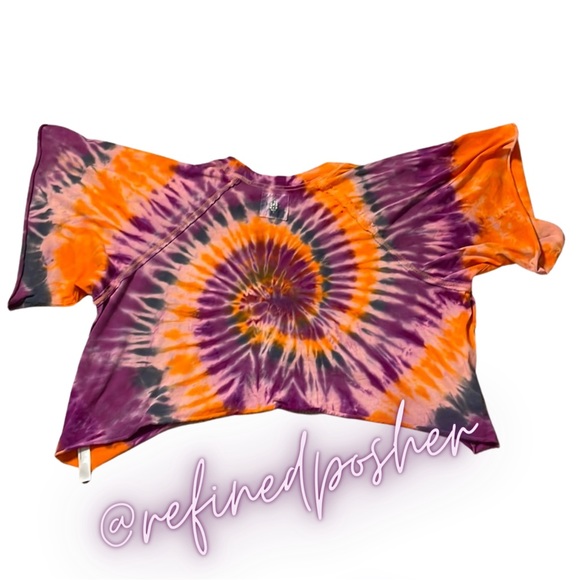 Free People Movement Victory Tee size Small NEW Melon Tie Dye - Picture 5 of 6